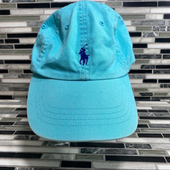 teal polo hat